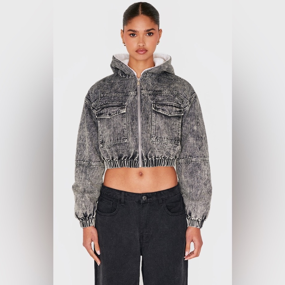 <3 Urban Outfitters Denim Crop Jacket